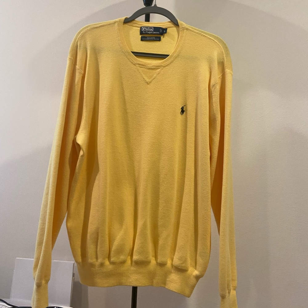 Large Yellow Polo Ralph Lauren Sweater